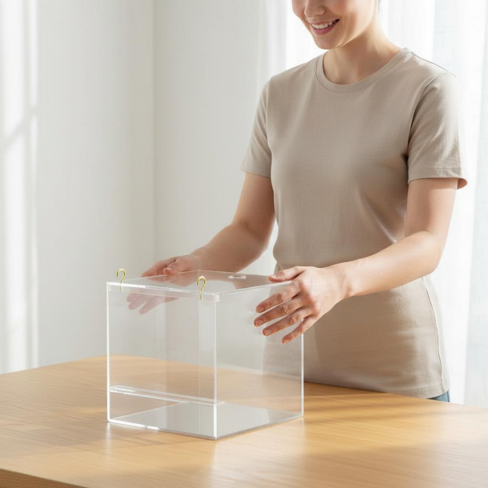 Acrylic Bird Bathing Box Non P - Bird Cage Parrot ulasan dan harga