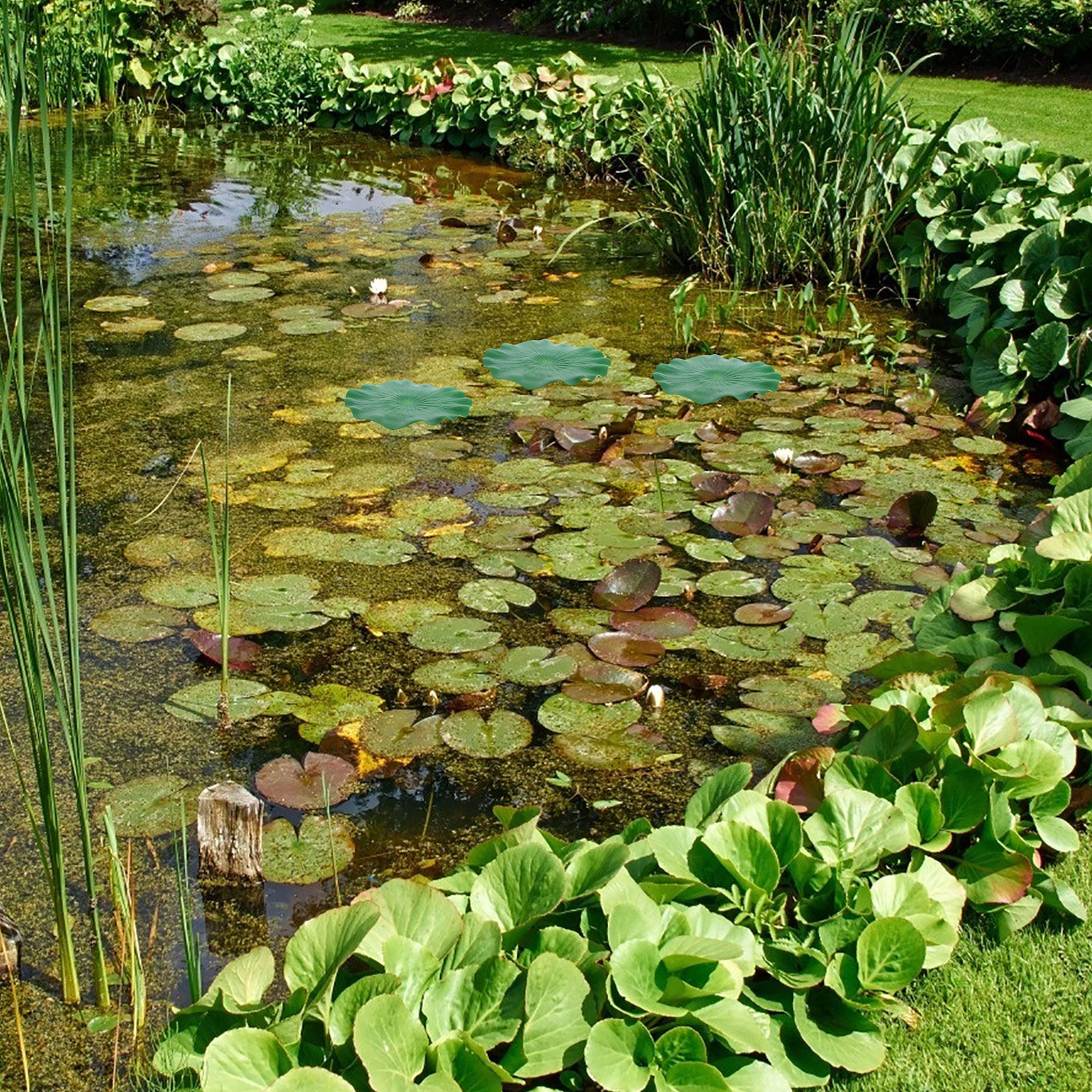 15Pcs Artificial Lotus Leaves  - Aquarium Fish Tank ulasan dan harga