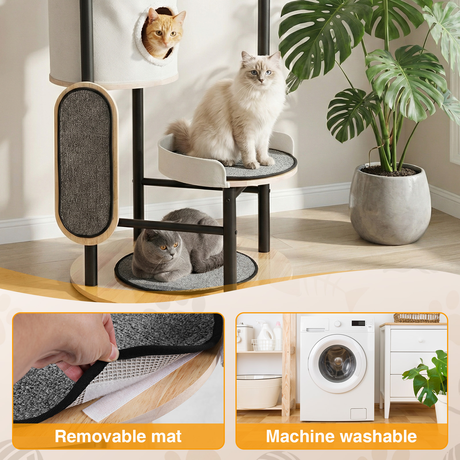 66-Inch Cat Tree with Scratchi - Pet X Supplies & Tack Howell Photos ulasan dan harga