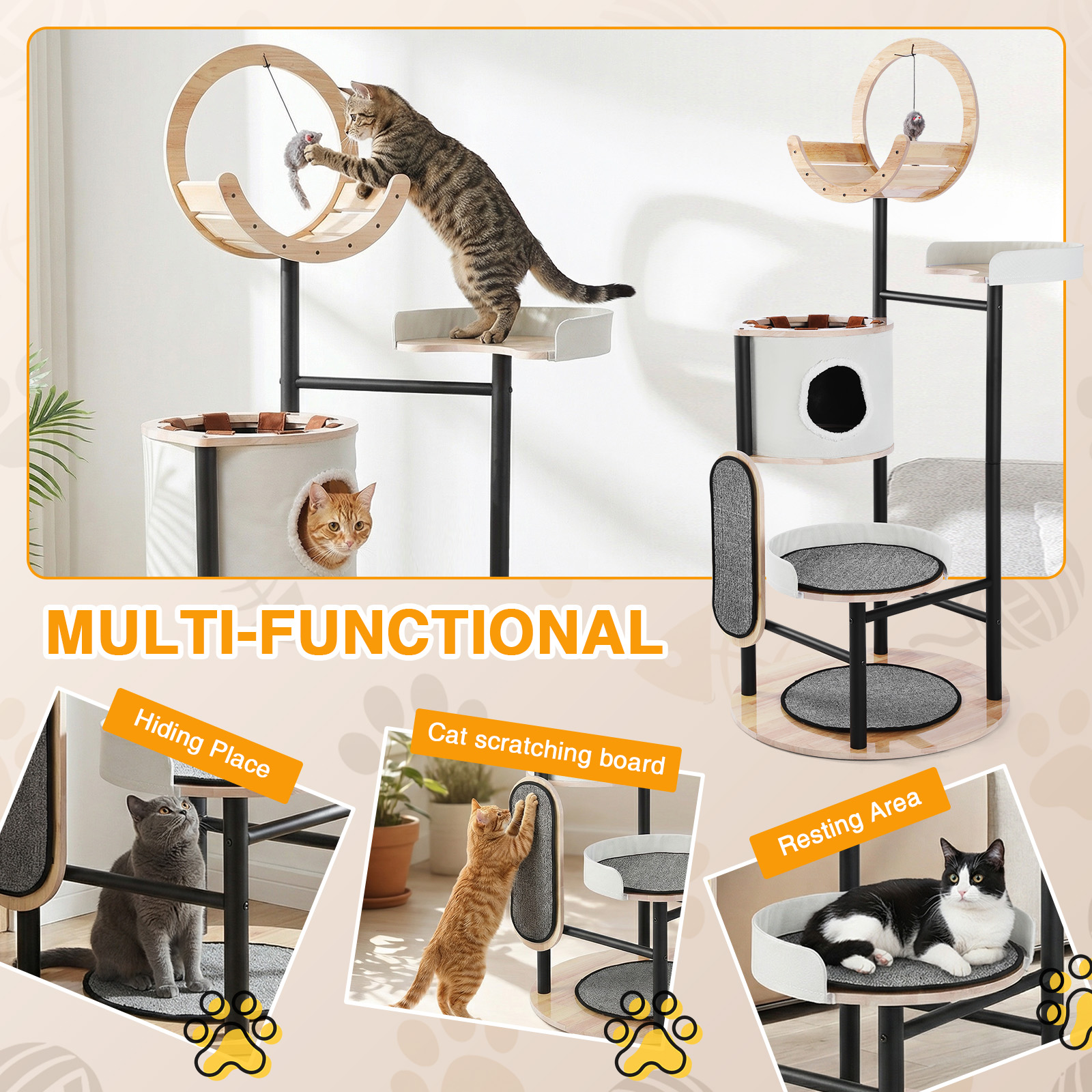 66-Inch Cat Tree with Scratchi - Pet X Supplies & Tack Howell Photos ulasan dan harga