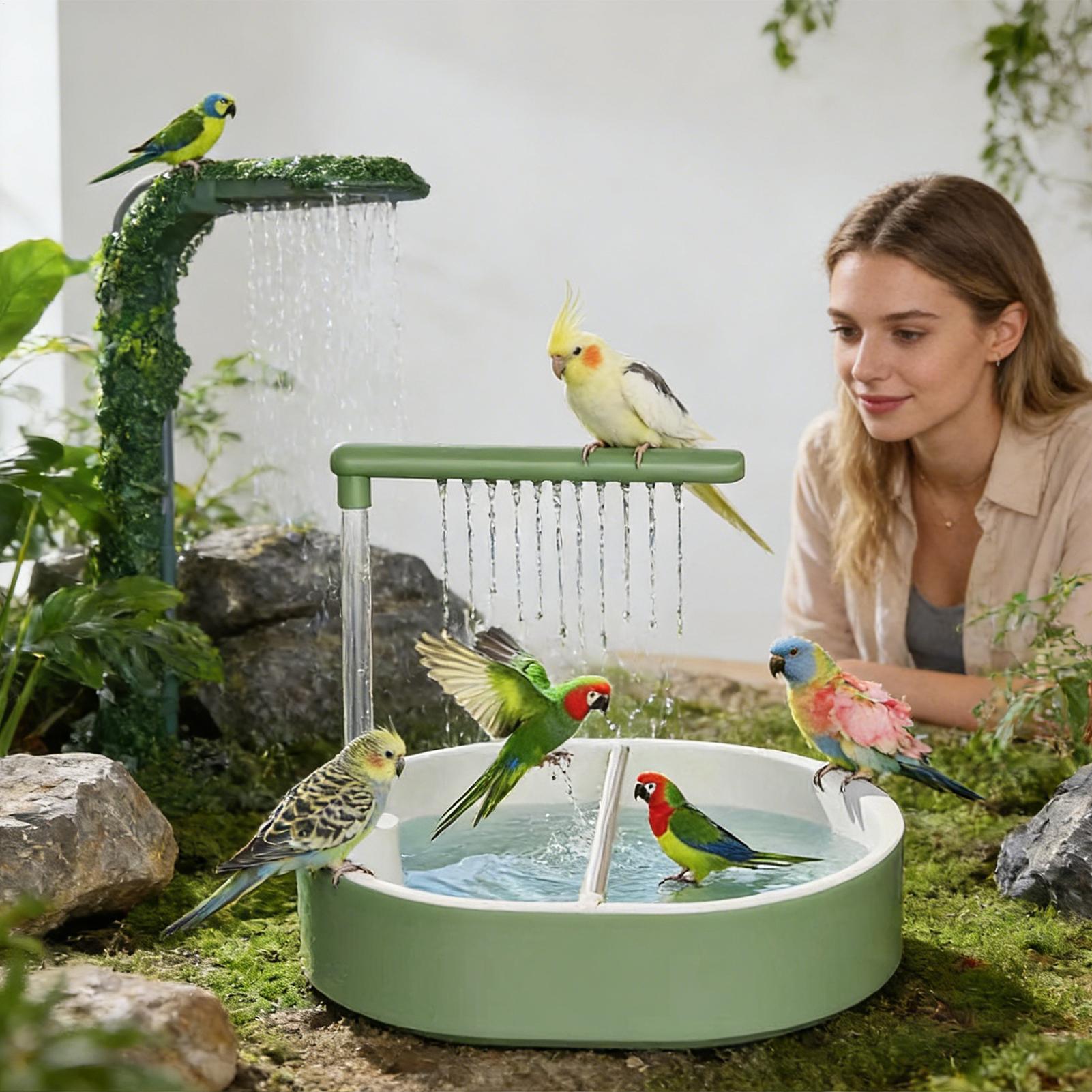 Automatic Bird Bath Pet Parrot - Bird Cage Parrot ulasan dan harga
