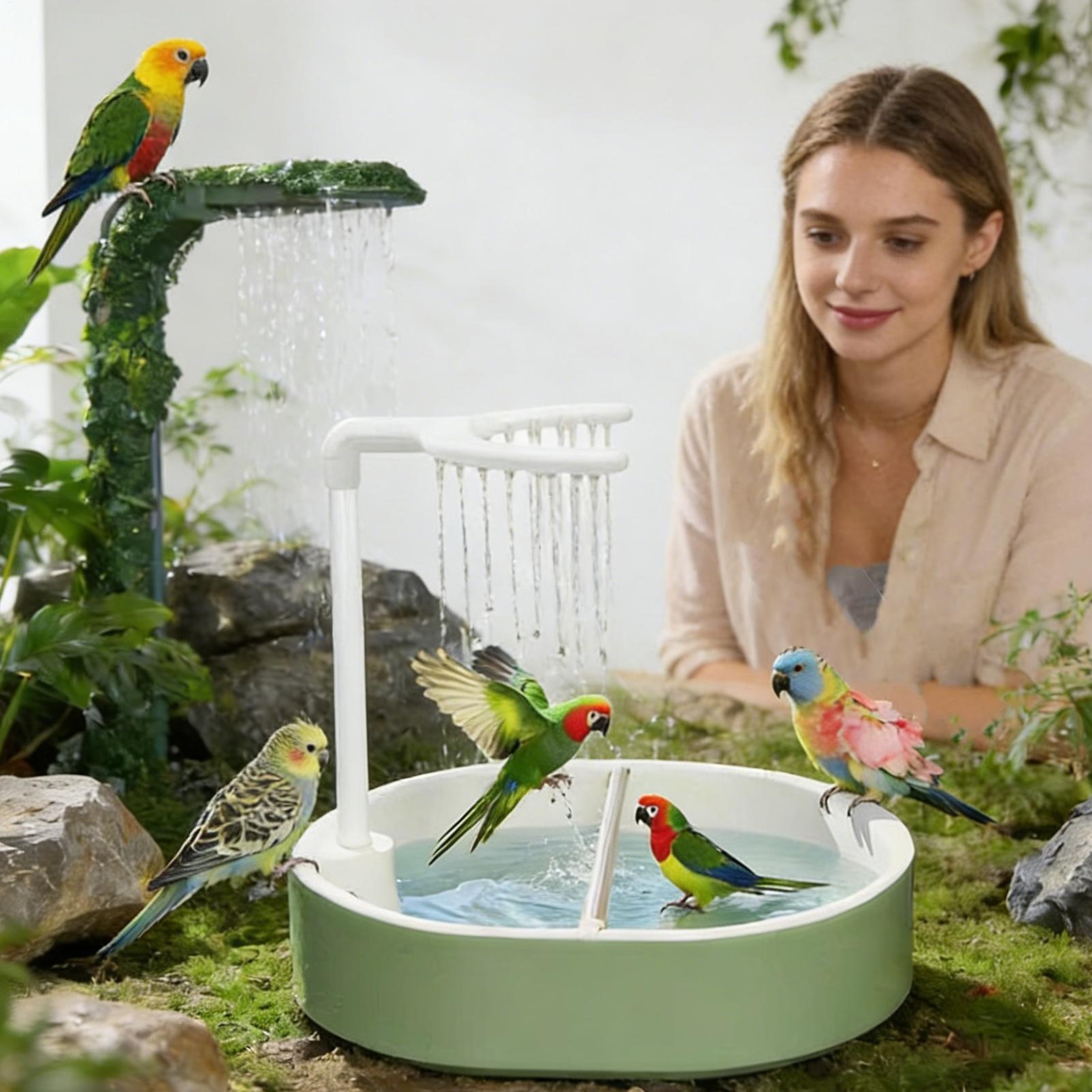 Automatic Bird Bath Pet Parrot - Bird Cage Parrot ulasan dan harga
