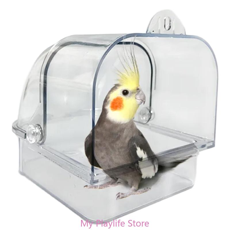 Hanging Bird Bath Tub for Para - Bird Cage Parrot ulasan dan harga