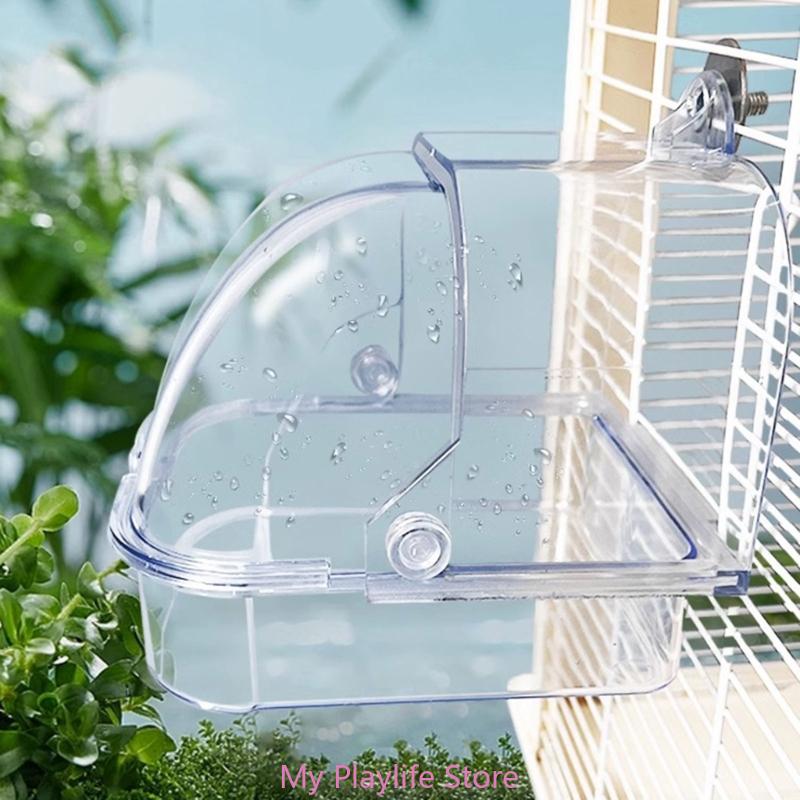 Hanging Bird Bath Tub for Para - Bird Cage Parrot ulasan dan harga