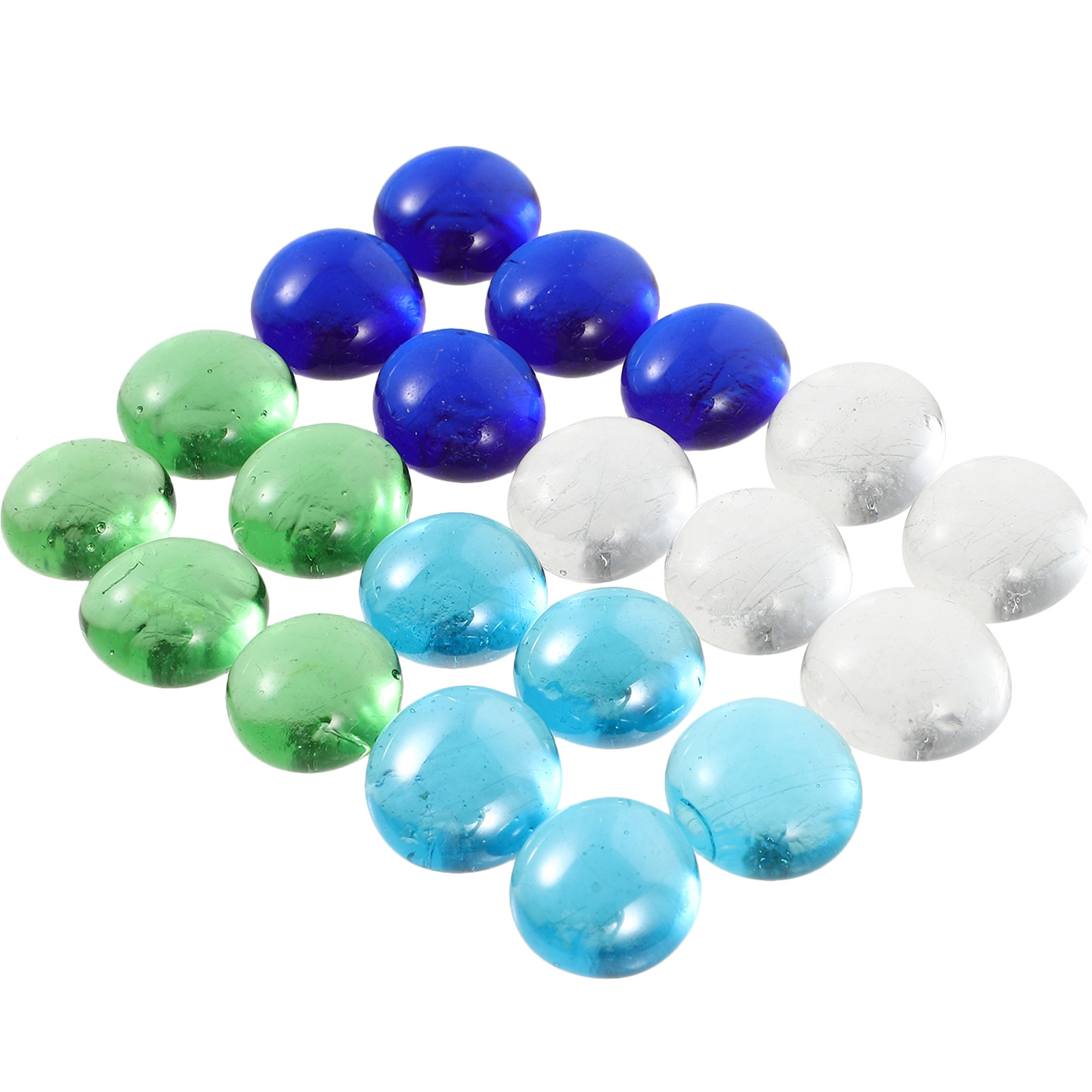 1Set Colorful Glass Beads Flat - Aquarium Fish Tank ulasan dan harga